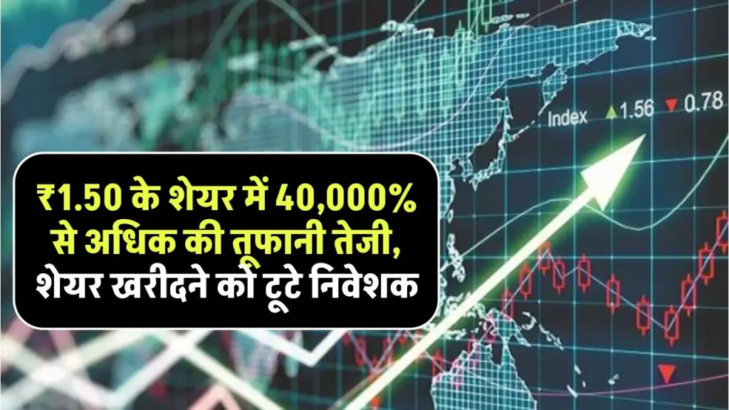 ₹1.50 के शेयर में 40,000% से अधिक की तूफानी तेजी, अब कंपनी ने किया मर्जर का ऐलान, शेयर खरीदने को टूटे निवेशक