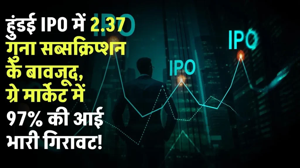 Hyundai IPO: 2.37 गुना सब्सक्रिप्शन के बावजूद, ग्रे मार्केट में 97% की आई भारी गिरावट!