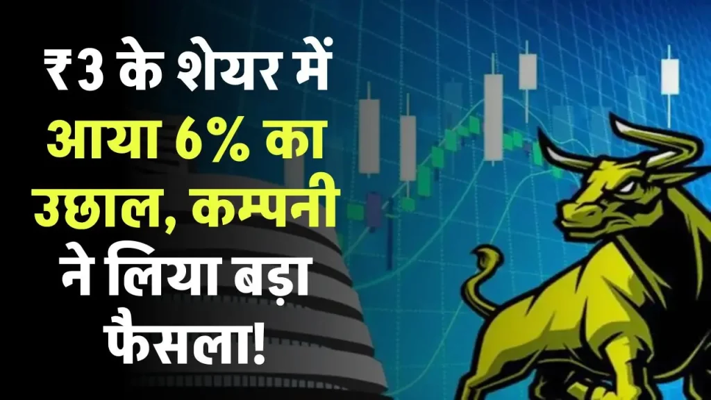 Rajnish Wellness Ltd: ₹3 के शेयर में आया 6% का उछाल, कम्पनी ने लिया बड़ा फैसला!